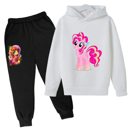 Your daughter's new favorite outfit just arrived—the Girls Winter Hoodie Printed Cartoon Sweatshirt+Long Pants is so cozy, she might refuse to take it off.