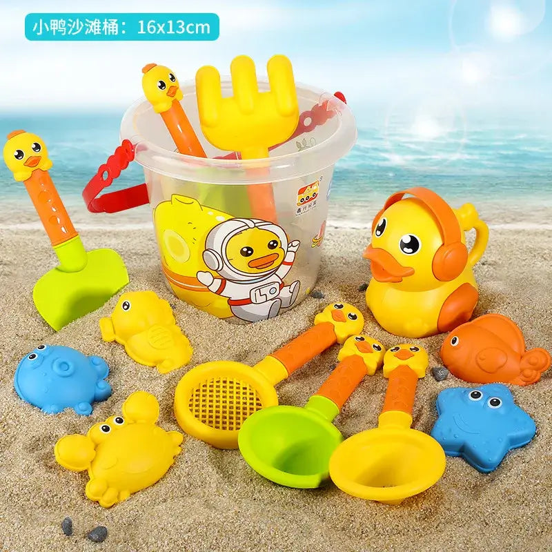 Get ready for a fun day at the beach with our Summer Kids Beach Bucket Sand and Surf Playset!