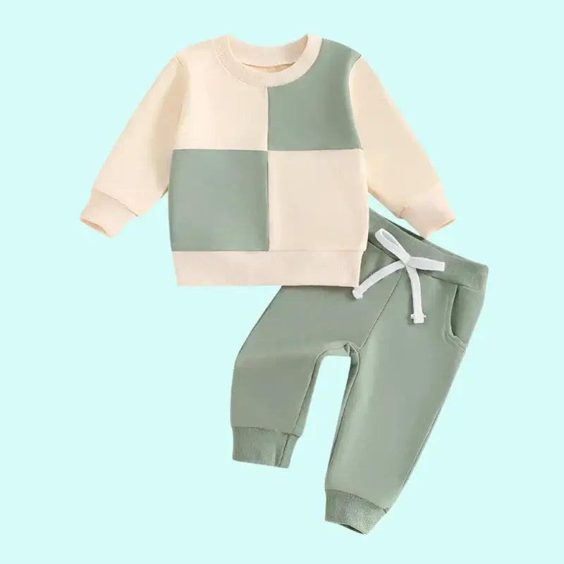 Introducing our Autumn Newborn Boys Long Sleeve Block Color Top+Pants! it's not only soft and comfortable, but also durable.