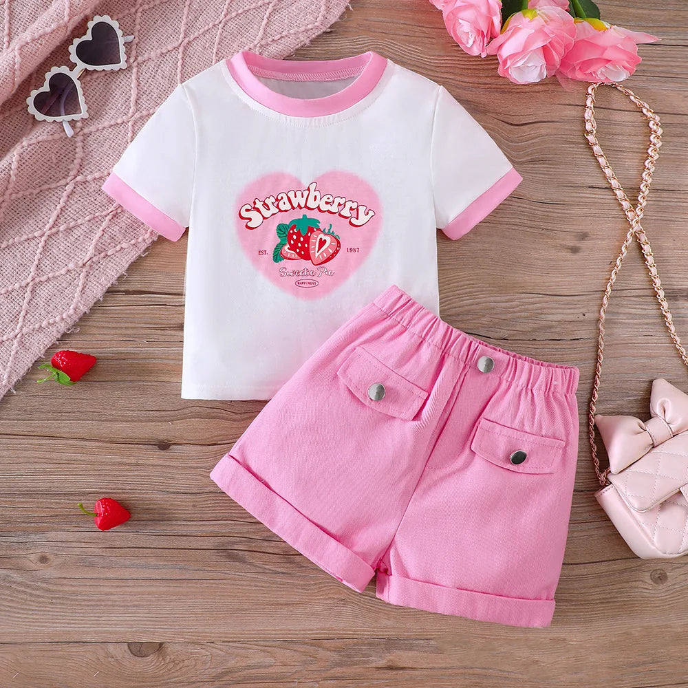 Get your little girl ready for summer with this playful fashion set! With a variety of styles they can't be beat!