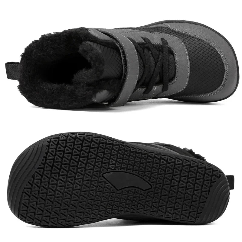 These aren't your average sneakers—Kids Winter Wide Waterproof High-Top Snow Sneakers are winter warriors disguised as cool kicks! 