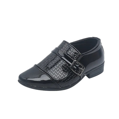 Look no further than these stylish, genuine leather dress shoes for your little one.