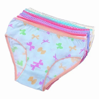 Get ready to add a pop of color to your little girl's underwear drawer with our Girls Fashion Colorful Brief Underwear