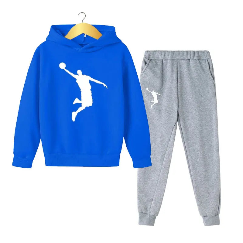 Get your little guy ready for spring in style with our Spring Boys Fashion 2PC Hoodie+Pants Sports Suit.