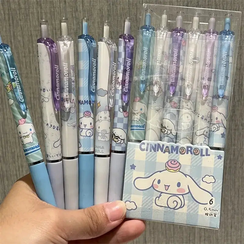 Get ready to add some cuteness to your writing with the Sanrio Hello Kitty 6pcs Series Gel Pen!