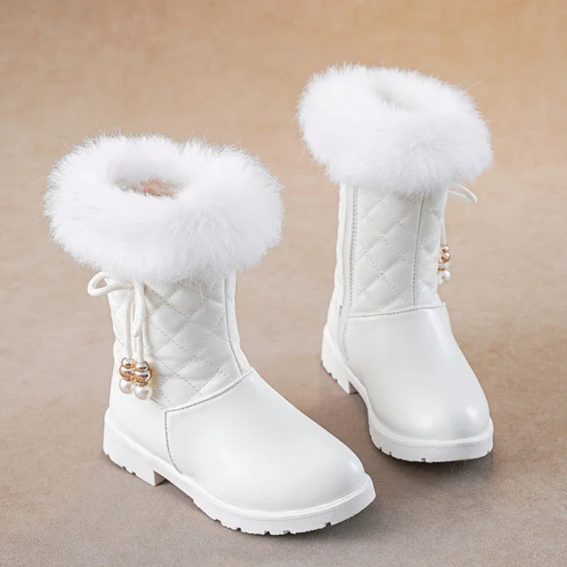 Keep your little snow princess cozy and stylish with these Winter Girls Fashion Water Proof Snow Boots. Designed for ages 4 to 14
