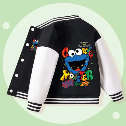 Autumn Boys Cartoon Baseball Casual Jacket