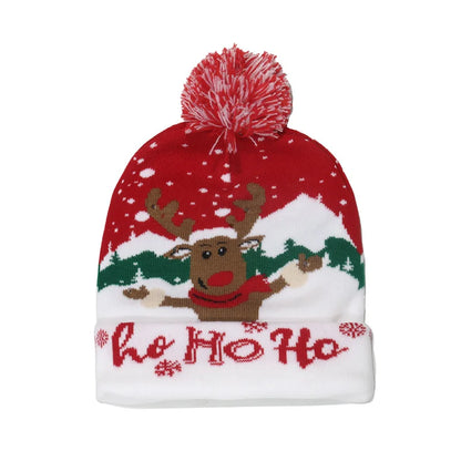 Have a holly, jolly Christmas with our Creative Flashing Led Christmas Winter Warm Knitted Cap!