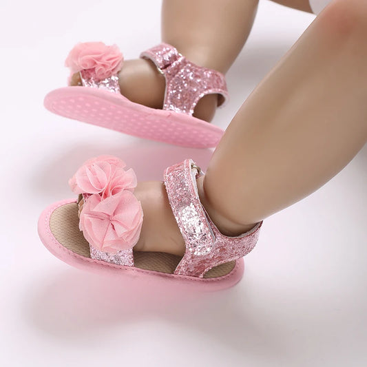 Newborn Girls Summer Soft Sole Non-Slip First Walker Sandals