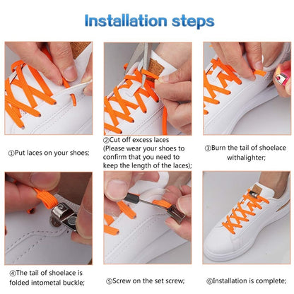 Never again worry about laces coming undone by accident with the No Tie Quick Magnetic Lock Shoelace!