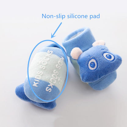 Say goodbye to tiny baby slip-ups! Our Newborn Anti-Slip Rattle Socks are a must-have for your little one!