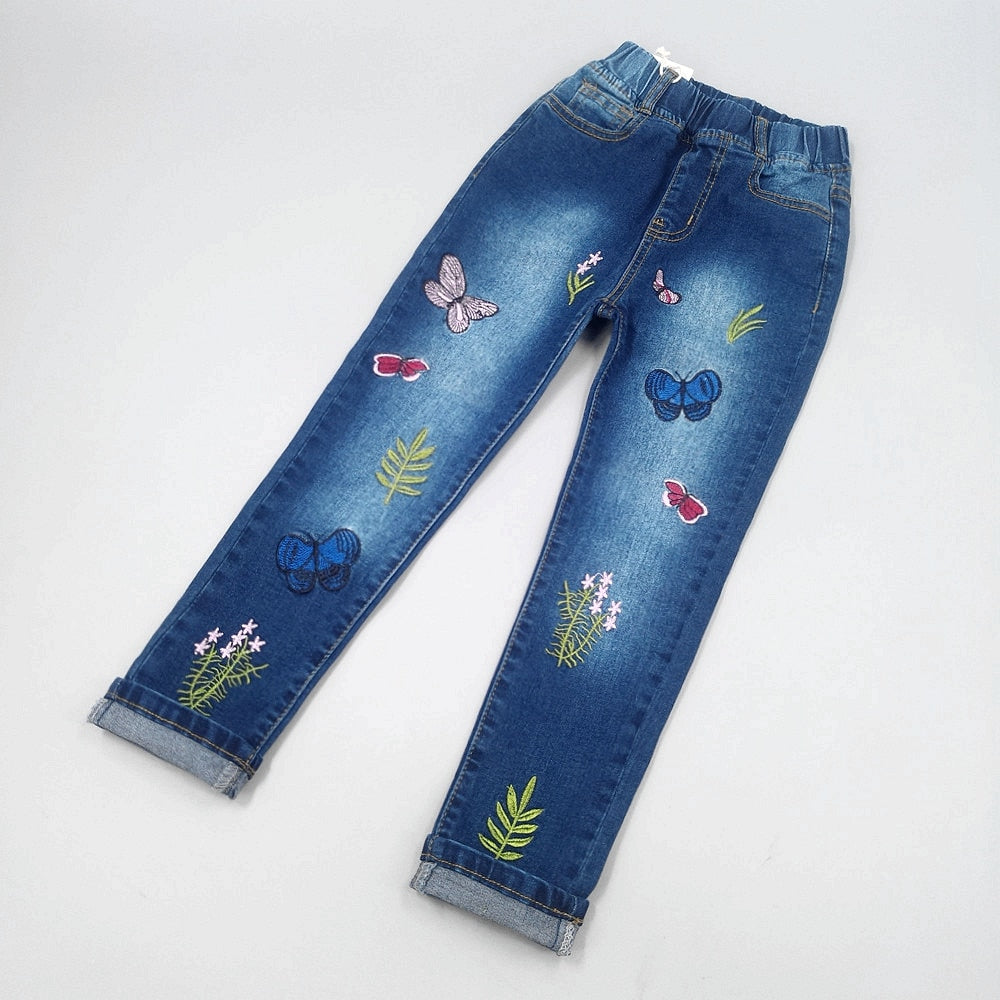 Girls Stretchy Soft Denim Jeans