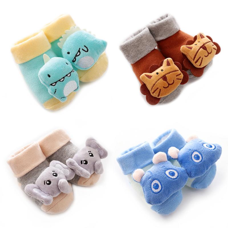 Newborn Anti-Slip Rattle Socks