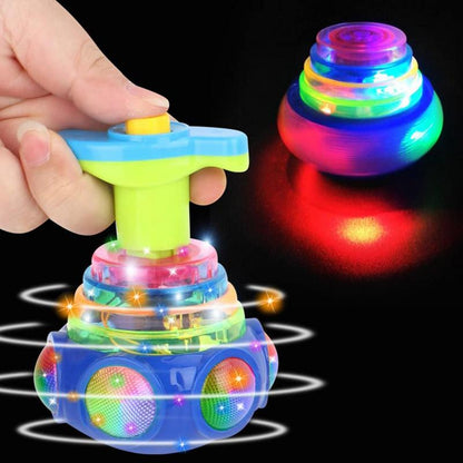 Flashing Led Spinning Top Classic Kids Toy