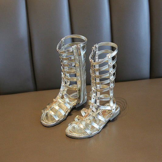 Introducing Girls Roman High Top Sandals, an exclusive luxury item perfect for stylish summer days.